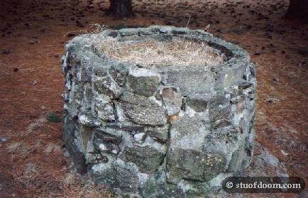 The only thing left intact.....the well